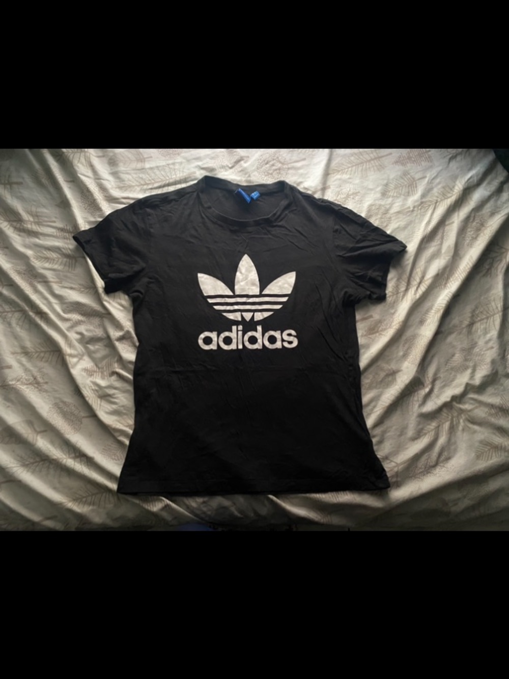 Adidas Black T-Shirt with White Trefoil